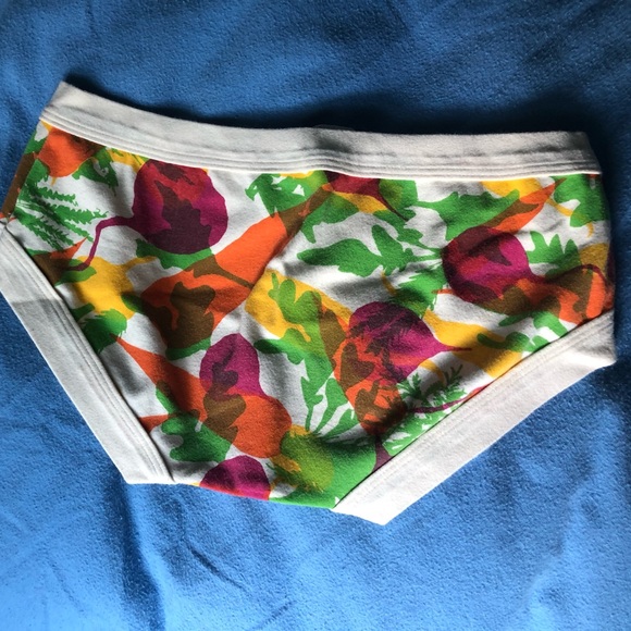 Thunderpants USA XS organic hipster underwear root veggies USA made - Picture 2 of 5